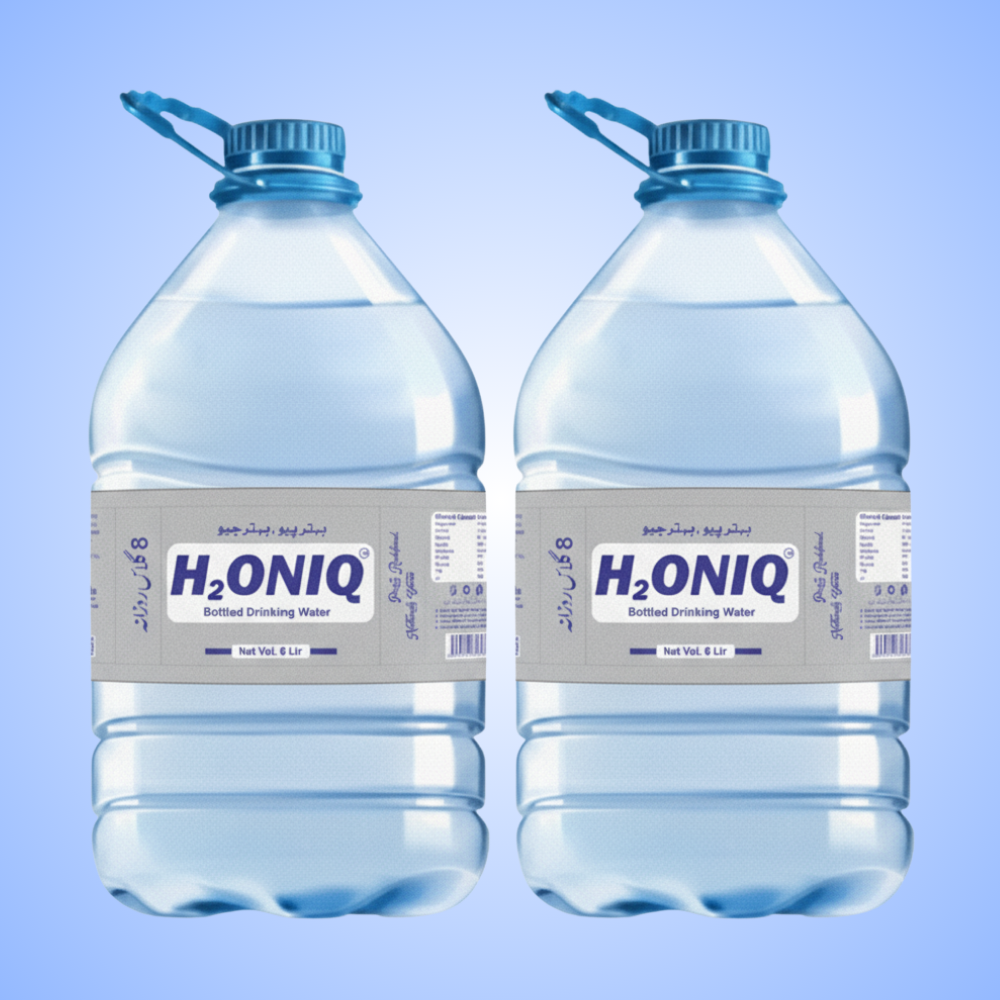 H₂ONIQ Mineral Water Bottle 6L Pack of 2 – Smart Hydration Pack